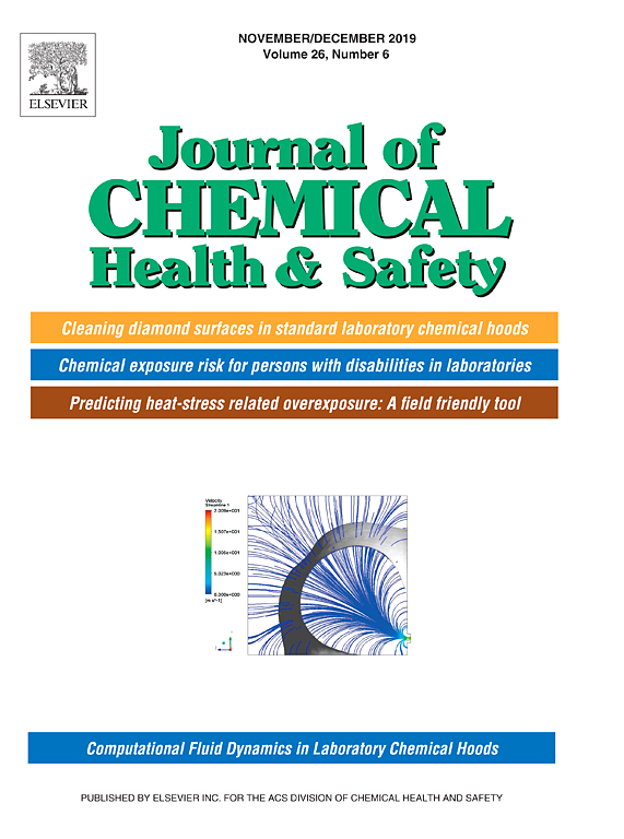 Go to journal home page - Journal of Chemical Health and Safety